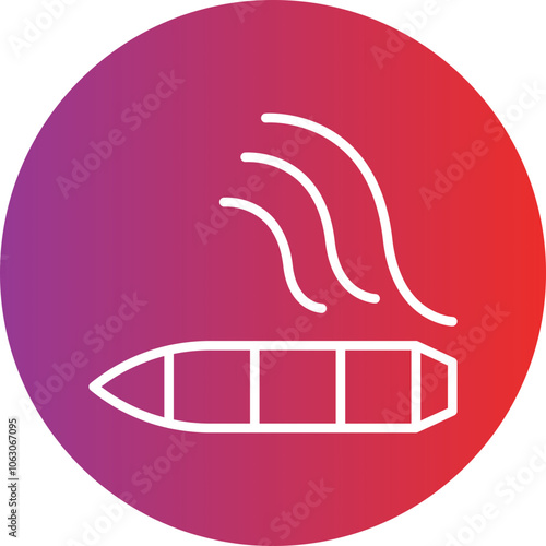 Cigar Vector Icon Style