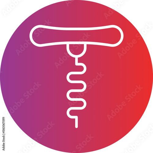 Corkscrew Vector Icon Style