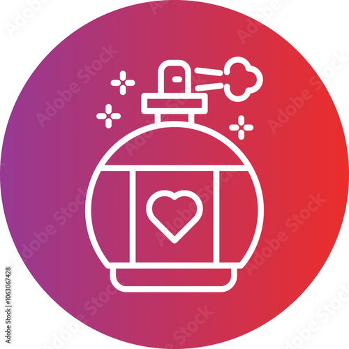 Perfume Vector Icon Style