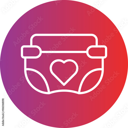 Diapers Vector Icon Style