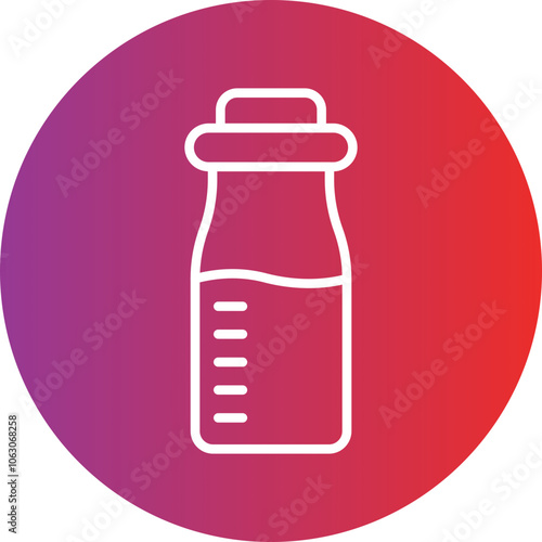 Milk bottle Vector Icon Style