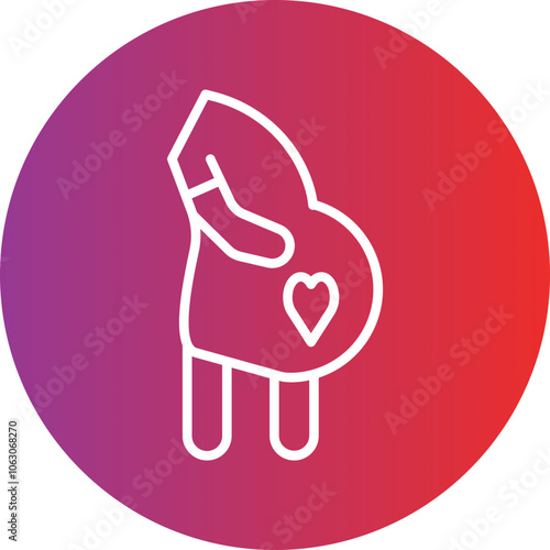 Pregnancy Vector Icon Style