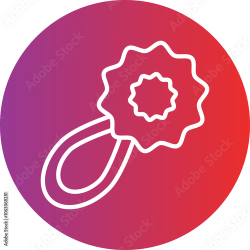 Rattle Vector Icon Style