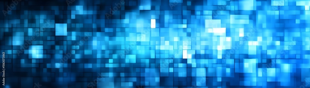 Abstract Blue Geometric Background with Overlapping Squares Abstract Blue Geometric Background with Overlapping Squares