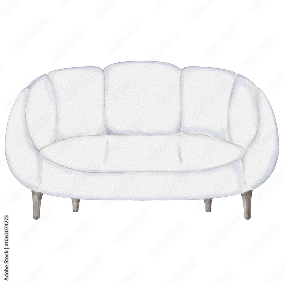 watercolor sofa furniture illustration watercolor sofa furniture illustration