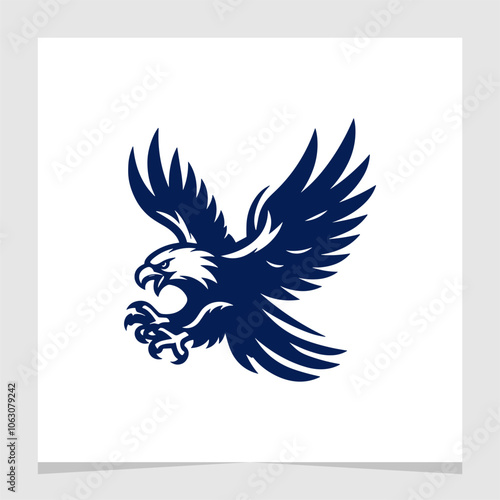 Eagle Attack Modern Illustration Logo Element Vector