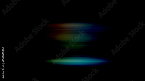 Gradient Abstract Art Background with Warm Horizontal Lines，Colorful Abstract Blurred Light Effects