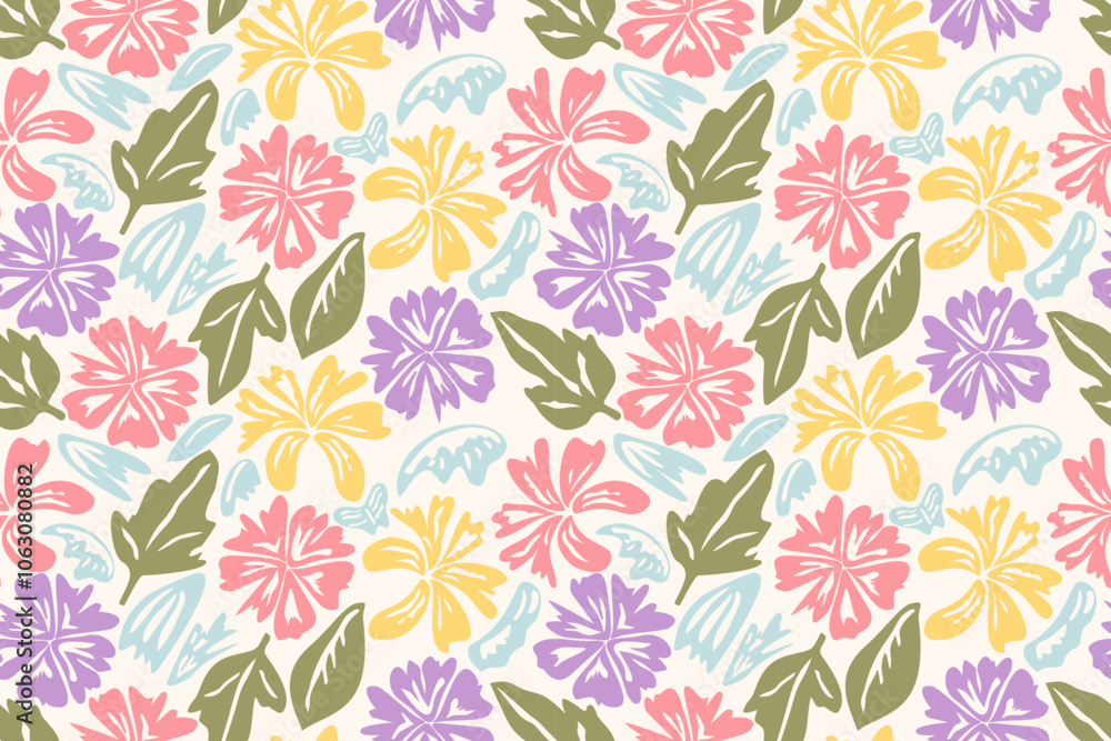Flower seamless pattern design with beautiful flower and leaves. Flower art. floral and leaf pattern design for fabric, cotton, wallpaper, satin, gift wrap, carpet, background. Flower seamless pattern design with beautiful flower and leaves. Flower art. floral and leaf pattern design for fabric, cotton, wallpaper, satin, gift wrap, carpet, background.