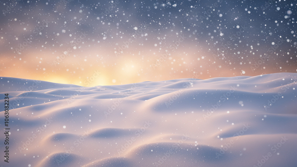 Naklejka premium background - snowy winter landscape