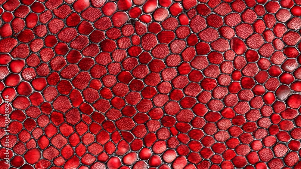 red snake skin texture seamless pattern isolated on white background