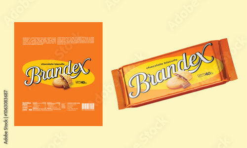 Biscuits packaging design - eps 