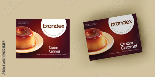 Cream Caramel packaging design - eps