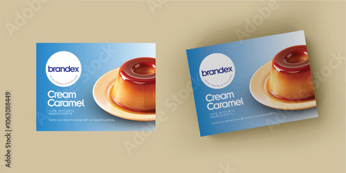 Cream Caramel packaging design - eps