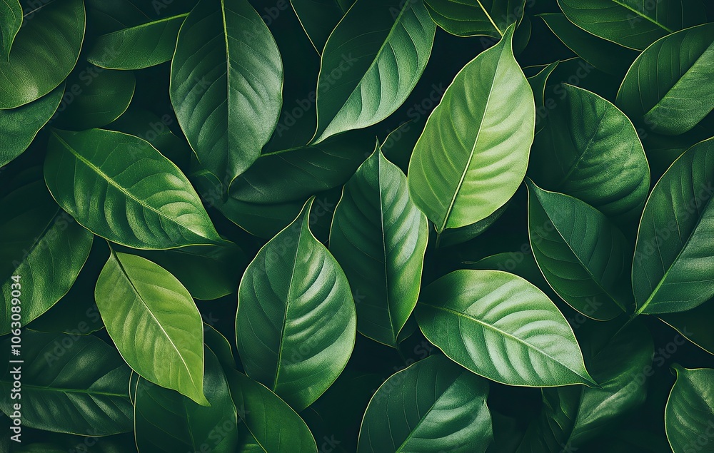 Lush green leaves texture, close up shot. Lush green leaves texture, close up shot.