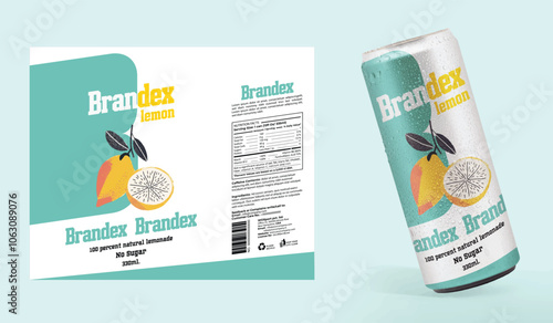 Flavoured Fizzy Drink packaging design - eps