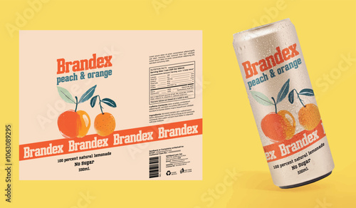 Flavoured Fizzy Drink packaging design - eps