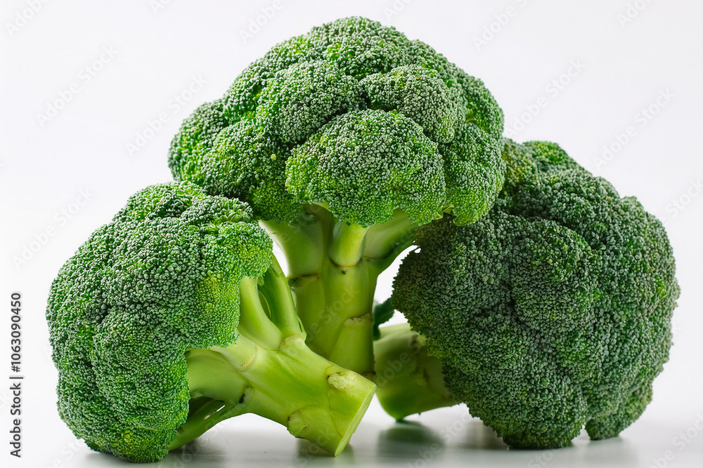 fresh broccoli on white background fresh broccoli on white background