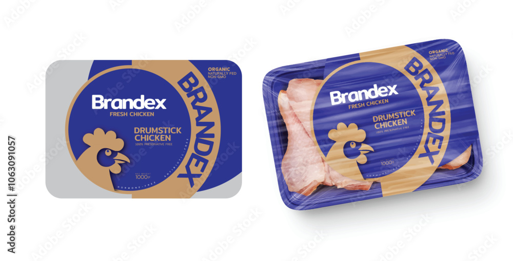 Chicken packaging design - eps Chicken packaging design - eps