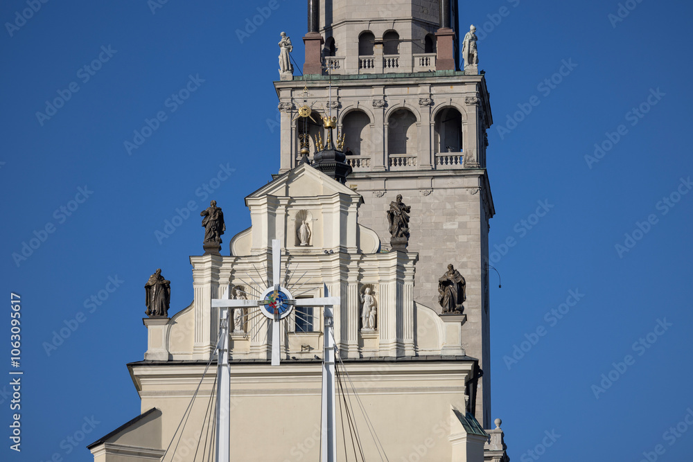 15th century Jasna Gora Basilica, famous pilgrimage center, Czestochowa, Poland