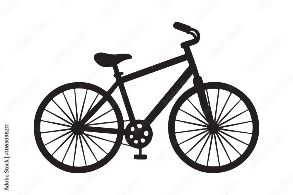 Bicycle silhouette vector illustration, Bicycle logo silhouette, Bicycle silhouette Vector Bicycle silhouette vector illustration, Bicycle logo silhouette, Bicycle silhouette Vector