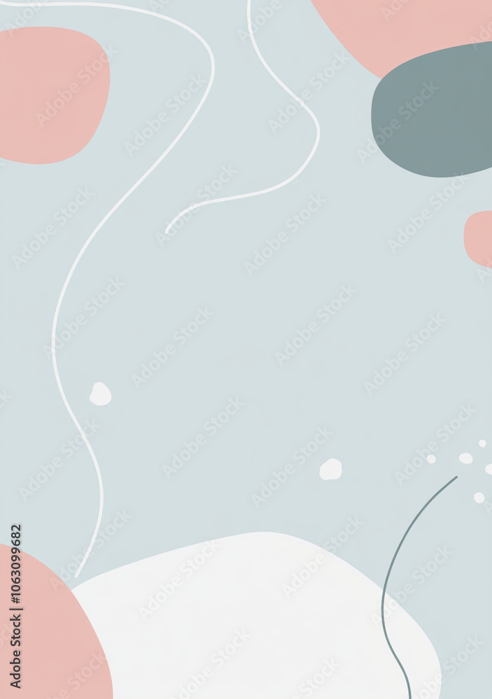 Abstract background with light blue and white geometric shapes, featuring soft pink and gray elements. This design evokes sense of calm and creativity, perfect for modern decor or digital projects Abstract background with light blue and white geometric shapes, featuring soft pink and gray elements. This design evokes sense of calm and creativity, perfect for modern decor or digital projects