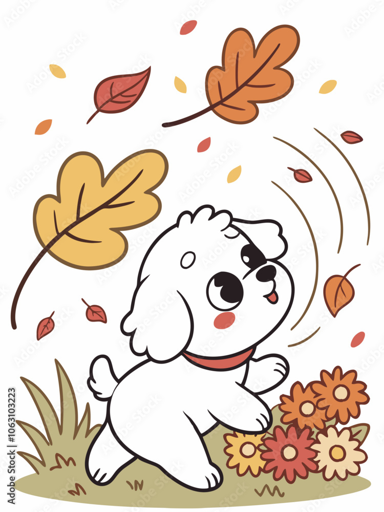 All fun: puppy with huge eyes who enjoys autumn leaves and adventures
All fun: puppy with huge eyes who enjoys autumn leaves and adventures