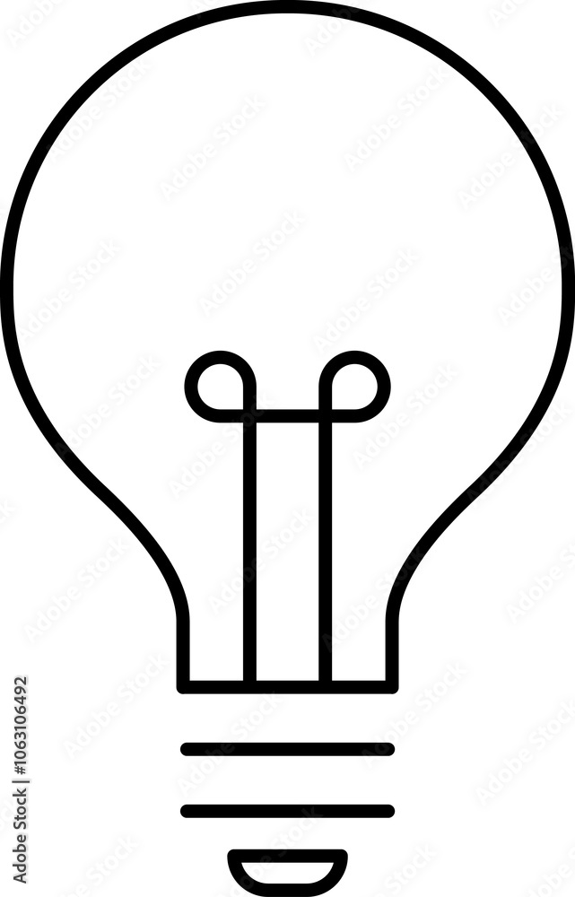 Light Bulb line icon, isolated on white background. Idea sign, solution, thinking concept. Lighting Electric lamp, electricity, shine, shiny. Flat style for graphic design, logo, web site, UI. Light Bulb line icon, isolated on white background. Idea sign, solution, thinking concept. Lighting Electric lamp, electricity, shine, shiny. Flat style for graphic design, logo, web site, UI.