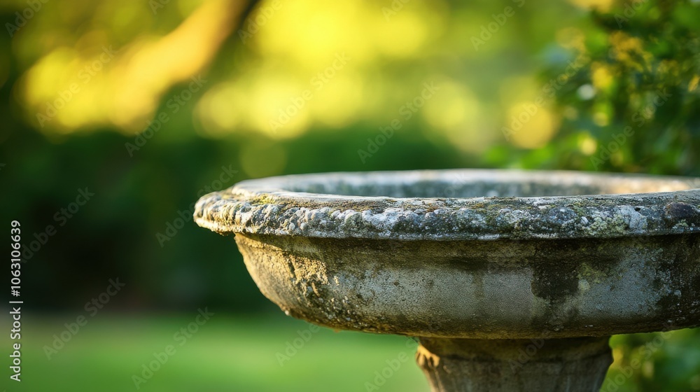 A macro photograph of the birdbath edge, focusing on the craftsmanship and any wear, with the surrounding area softly blurred. A macro photograph of the birdbath edge, focusing on the craftsmanship and any wear, with the surrounding area softly blurred.
