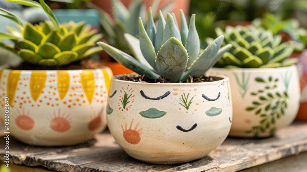 Hand-Sculpted Clay Planter: A delightful small planter, shaped and painted by hand, showcasing whimsical designs that are perfect for succulents or herb plants.
Hand-Sculpted Clay Planter: A delightful small planter, shaped and painted by hand, showcasing whimsical designs that are perfect for succulents or herb plants.