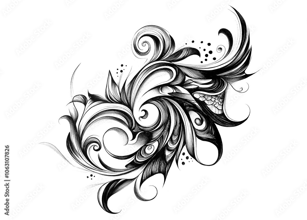 Intricate Tattoo Sketch for Projects Intricate Tattoo Sketch for Projects