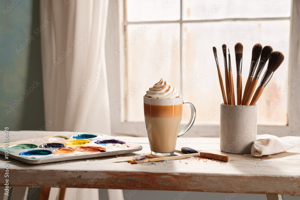 a white coffee cup mockup in different settings, backgrounds a white coffee cup mockup in different settings, backgrounds