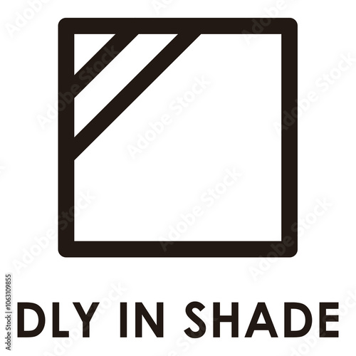 Wallpaper Mural Dry in Shade Symbol - UV Protection Laundry Care Icon
 Torontodigital.ca