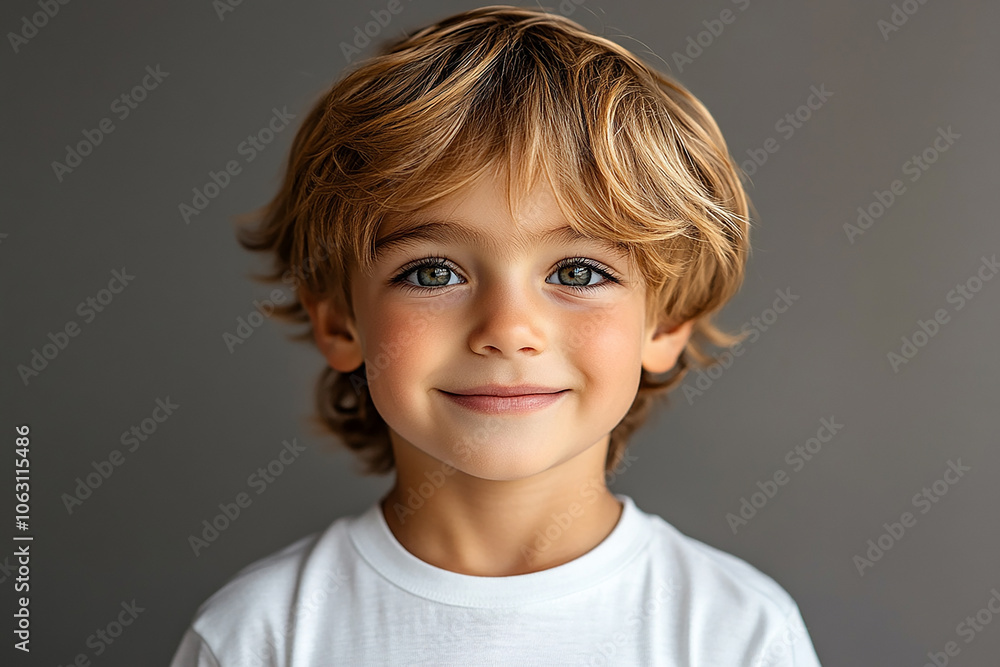 portrait of an white little boy with a smile portrait of an white little boy with a smile
