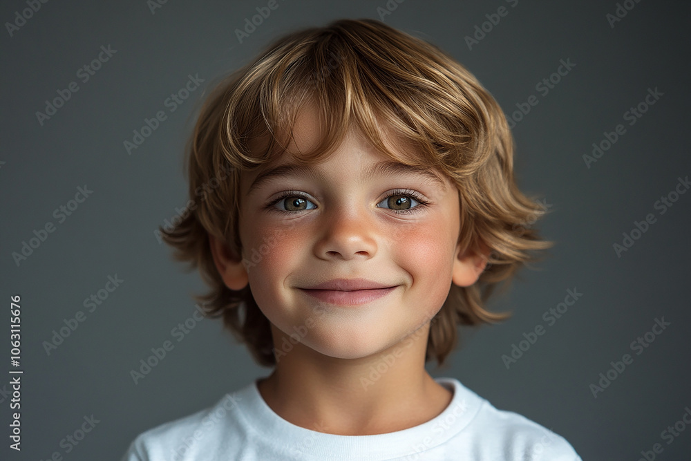 portrait of an white little boy with a smile portrait of an white little boy with a smile