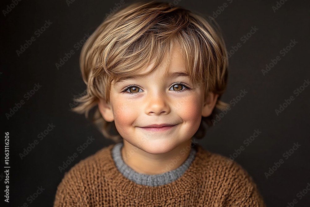 portrait of an white little boy with a smile portrait of an white little boy with a smile