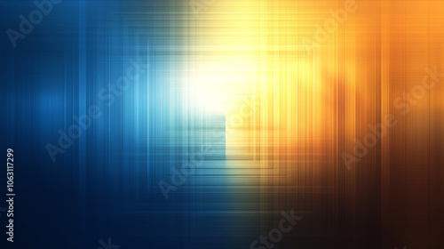 Abstract background with blue and orange lines. Digital illustration. abstract technology background