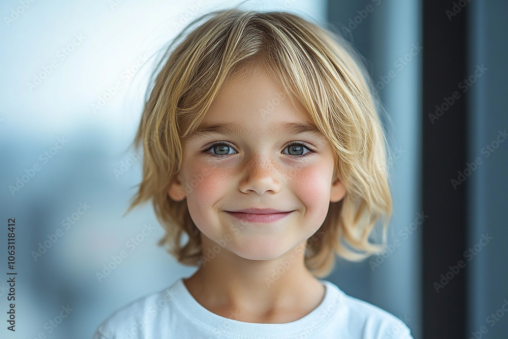 portrait of an white little boy with a smile portrait of an white little boy with a smile