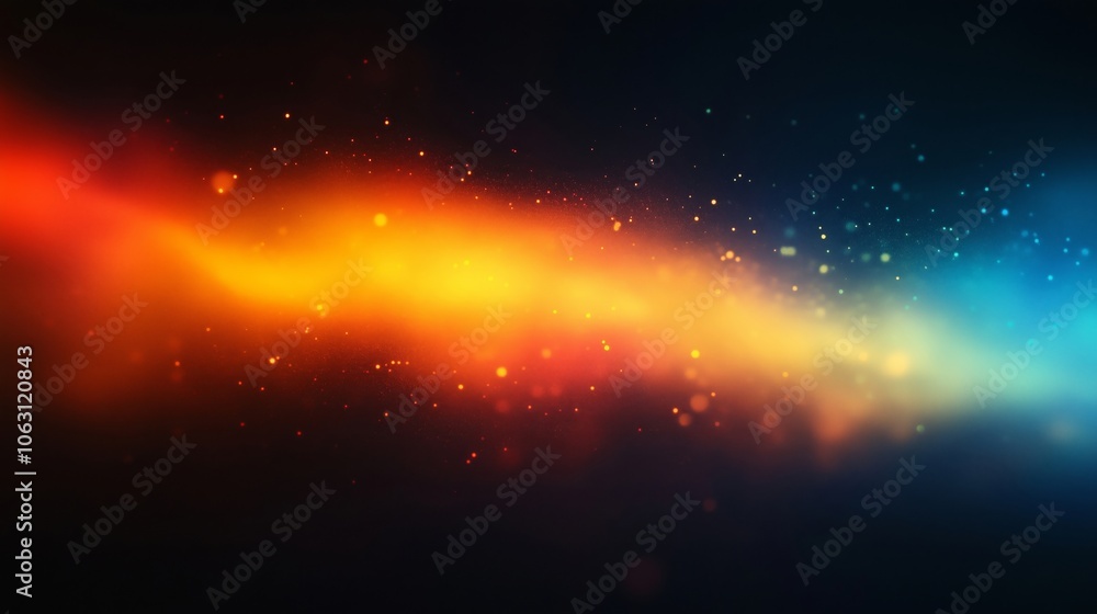 A Mesmerizing Dance of Colors in the Dark Space A Mesmerizing Dance of Colors in the Dark Space