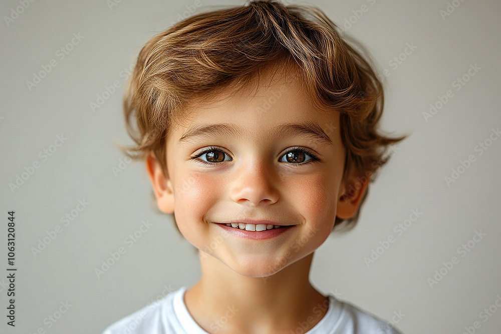 portrait of an white little boy with a smile portrait of an white little boy with a smile