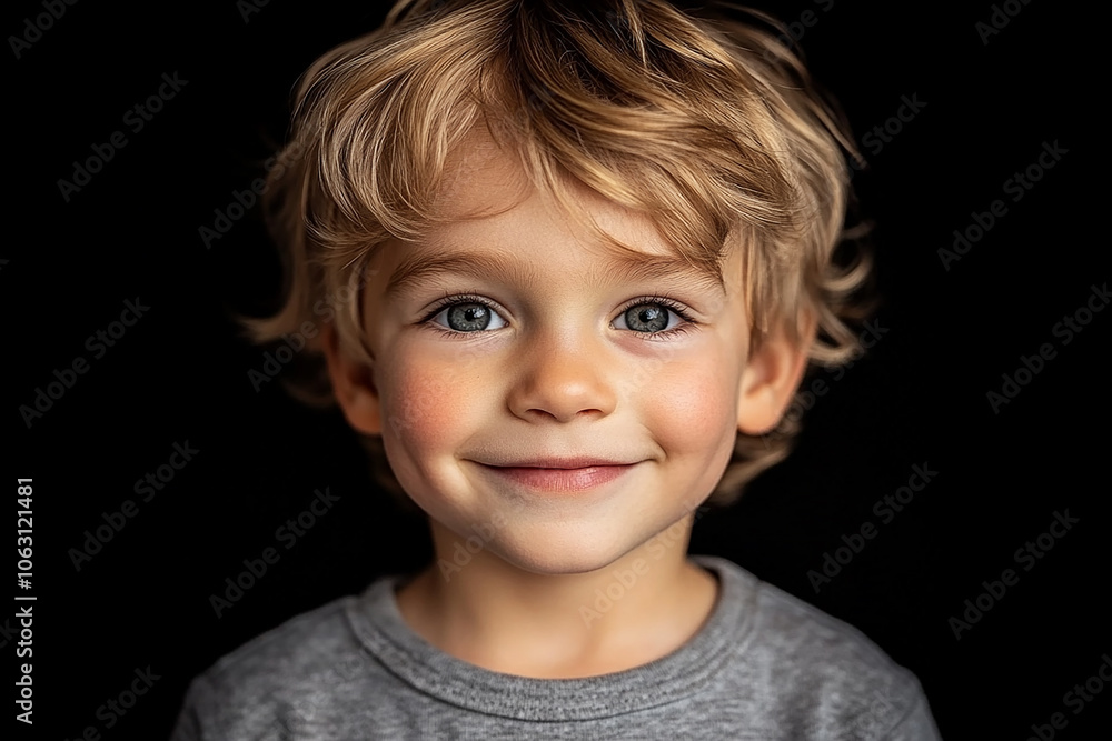 portrait of an white little boy with a smile portrait of an white little boy with a smile