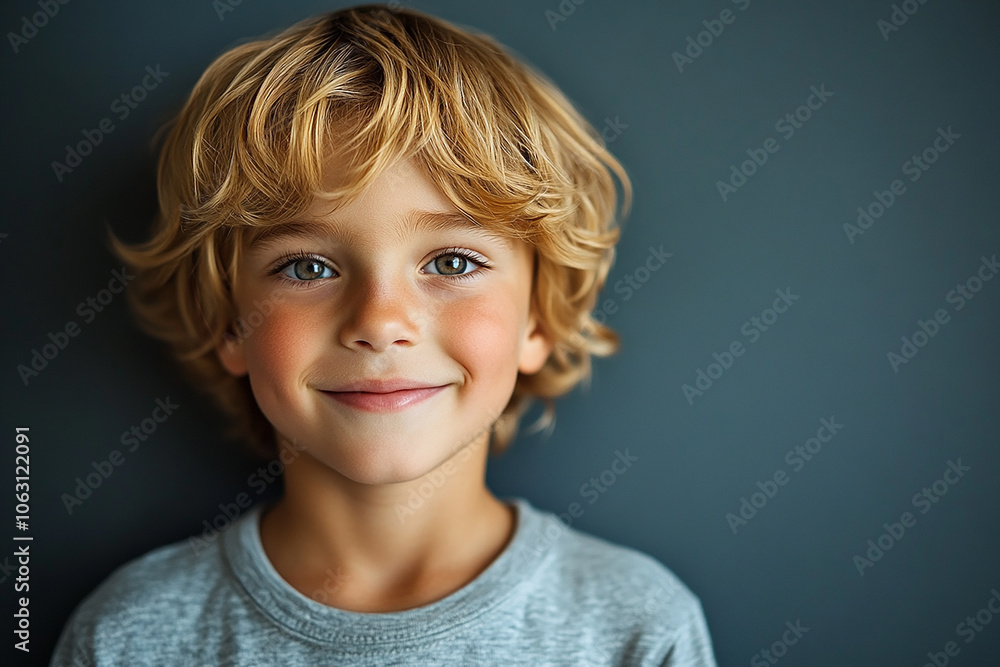 portrait of an white little boy with a smile portrait of an white little boy with a smile