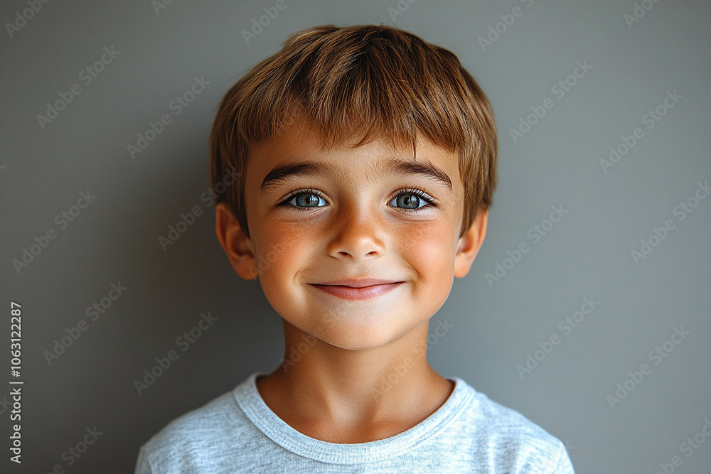 portrait of an white little boy with a smile portrait of an white little boy with a smile