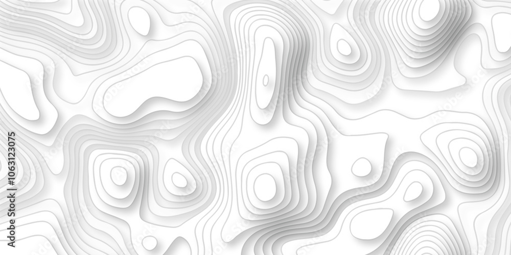 Lines map seamless topographic contour lines vector pattern. Geographic map and topographic contours map background. White wave paper reliefs.
Lines map seamless topographic contour lines vector pattern. Geographic map and topographic contours map background. White wave paper reliefs.
