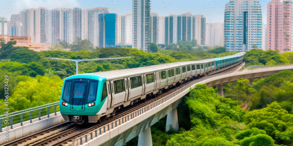 Naklejka premium Hong Kong transportation system