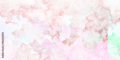 Colorful pink watercolor background with vintage texture design. Decorative pink marble texture with watercolors. Watercolor canvas for splash design. Abstract light pink texture background with curly