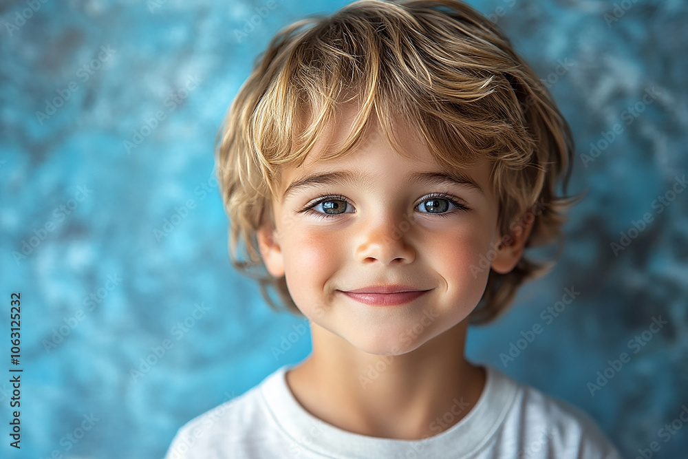portrait of an white little boy with a smile portrait of an white little boy with a smile