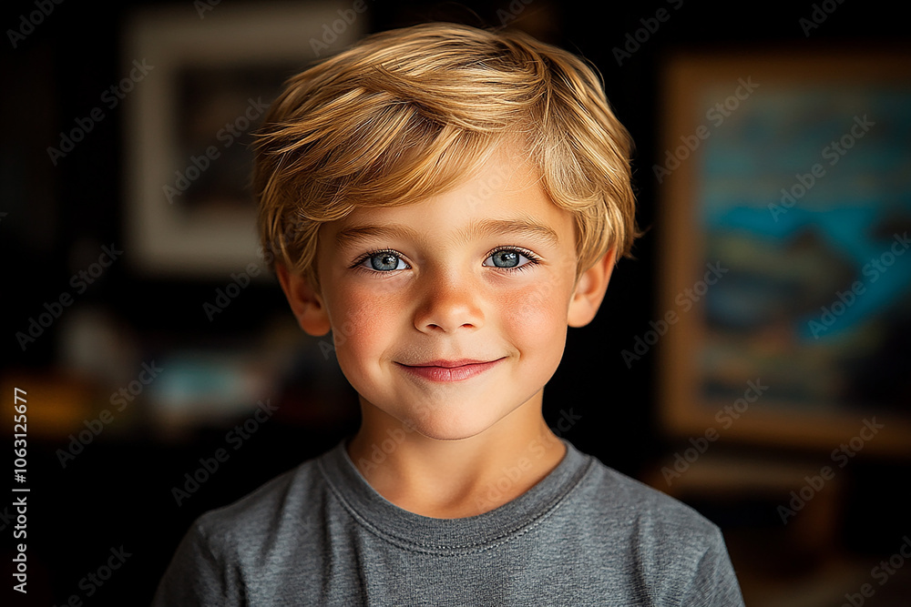portrait of an white little boy with a smile portrait of an white little boy with a smile