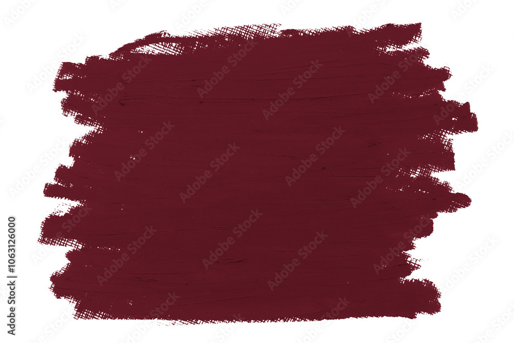 Matte maroon red paint brush stroke Matte maroon red paint brush stroke