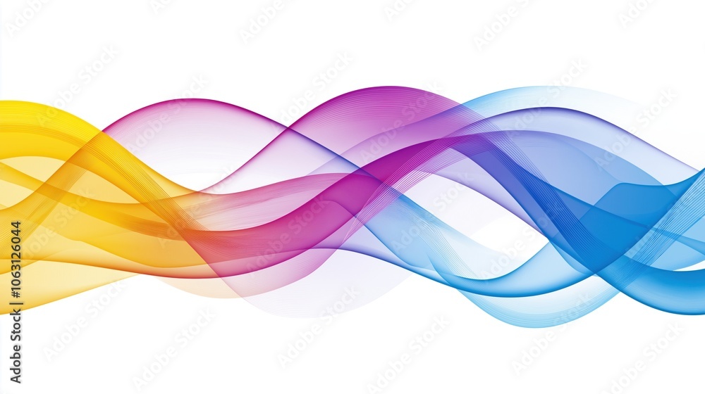 Elegant Abstract Color Waves Elegant Abstract Color Waves