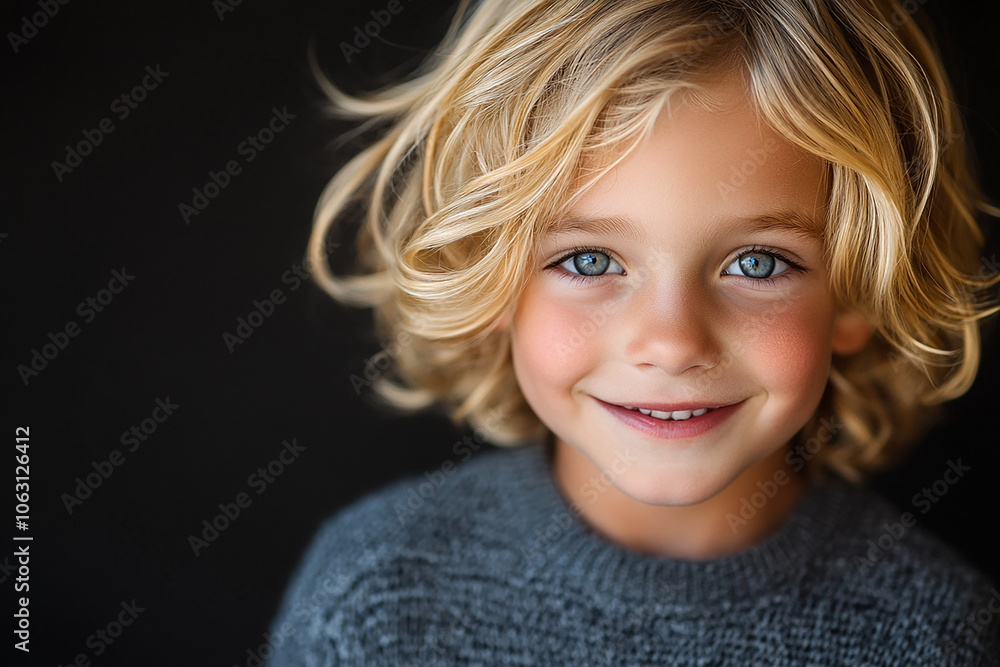 portrait of an white little boy with a smile portrait of an white little boy with a smile